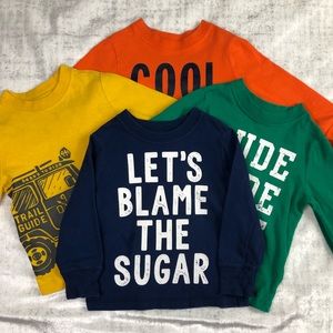 4 OLD NAVY - Long Sleeve Tee Toddler Boy 2t